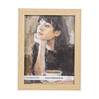 Cadre en bois Modèle SO302 en bois avec profil en bois Blanc Modèle S