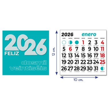 Faldilla Calendario 10 cm 50 Uds.