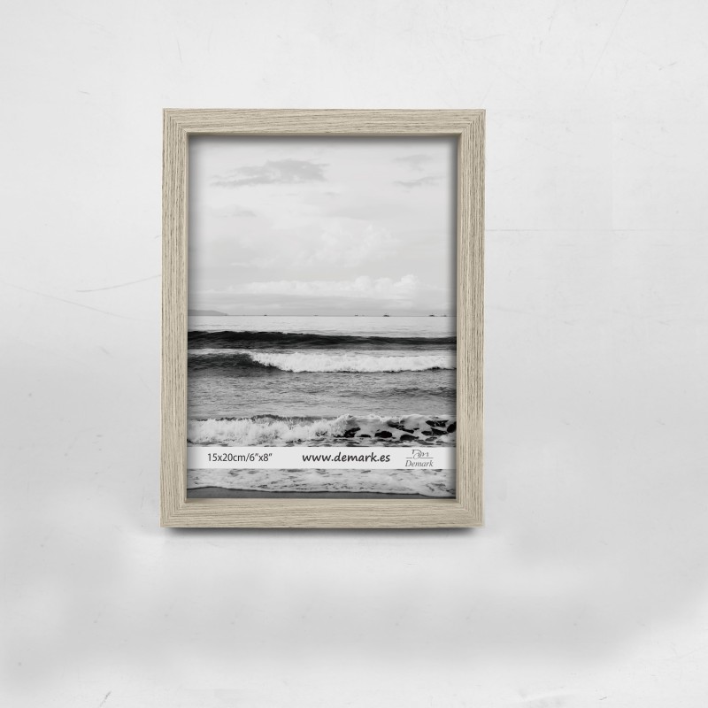 Marco de madera modelo 59 color madera vetas