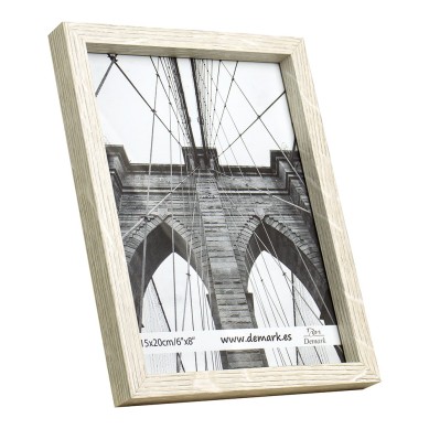 Marco de madera modelo 59 color madera vetas