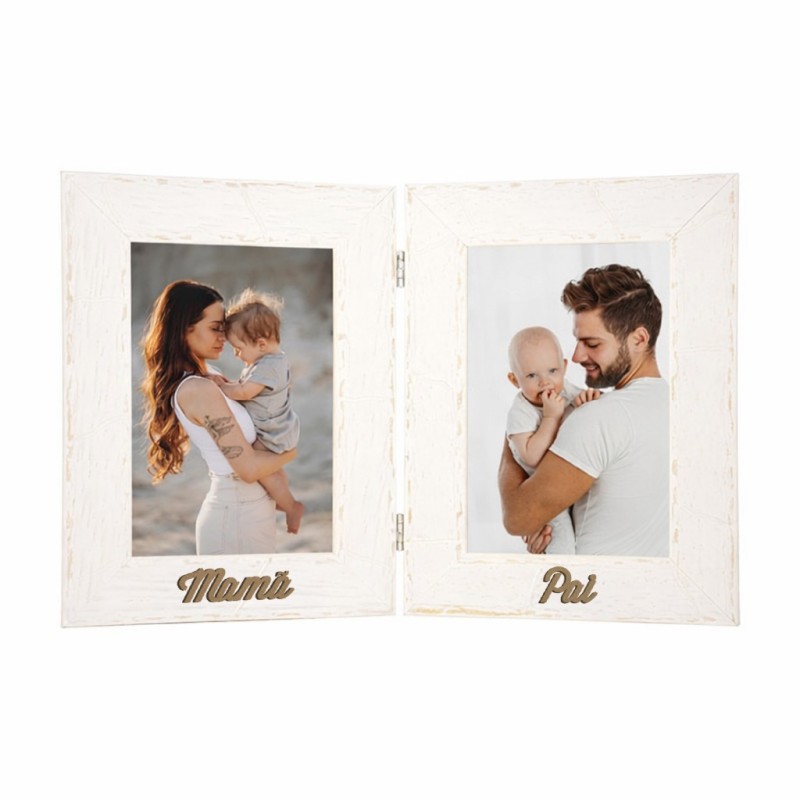 Marco de madera de dos fotos KP431
