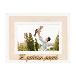 Cadre en bois je t'aime papa KP405