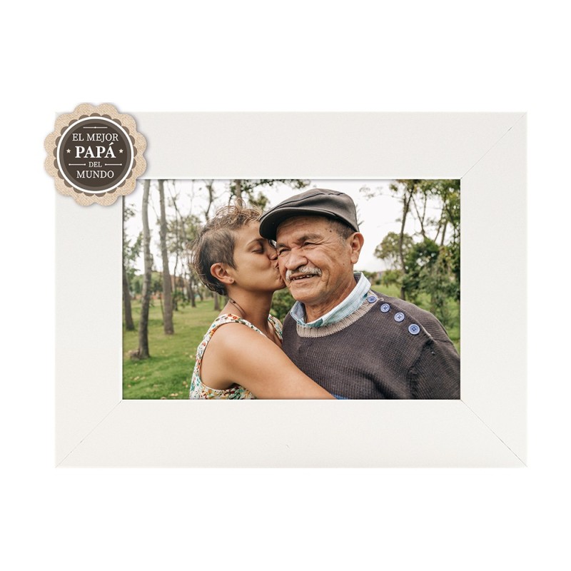 Cadre avec médaille de meilleur papa KP406