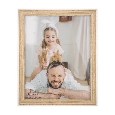 Cadre en bois Modèle SO302 en bois avec profil en bois Blanc Modèle S