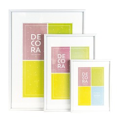 Cadre en plastique 45 blanc