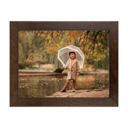5475 Cadre en bois en couleur blanche