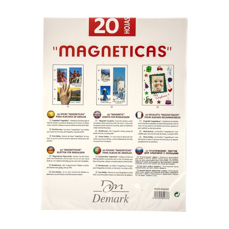 Feuilles de remplacement Albums magnétiques 9820