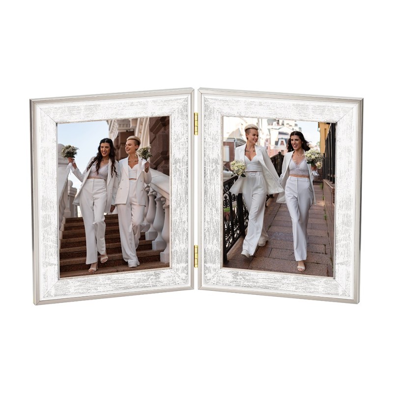5906/2 double cadre en bois pour deux photographies