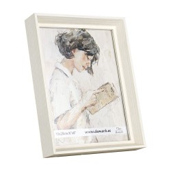 Cadre en bois profond SO303 Blanc